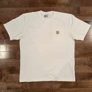 Carhartt Loose Fit Pocket T-Shirt White Size L (K87)